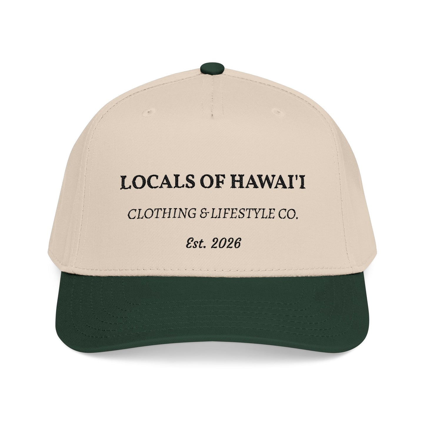 Locals of Hawai'i Mid Profile Baseball Cap — Vintage "Clothing & Lifestyle Co." Design
