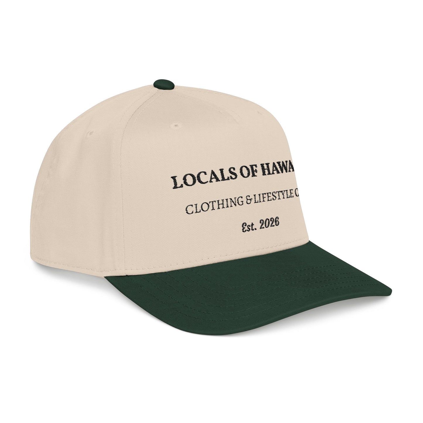 Locals of Hawai'i Mid Profile Baseball Cap — Vintage "Clothing & Lifestyle Co." Design