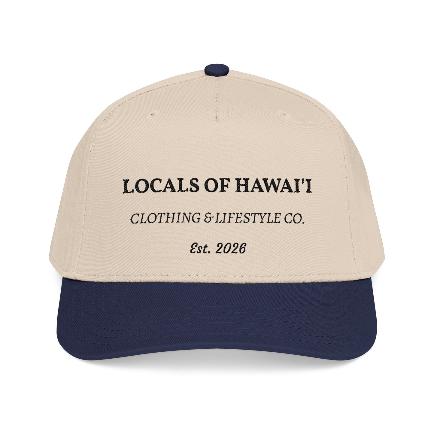 Locals of Hawai'i Mid Profile Baseball Cap — Vintage "Clothing & Lifestyle Co." Design